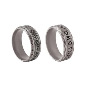 Code Collection | Stainless Steel Band Ring Combo Rings Set For Men And Boys | Silver Colour |